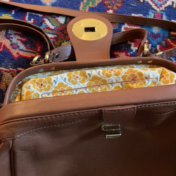 Emma Fox brown leather bag purse - Picture 3 of 11